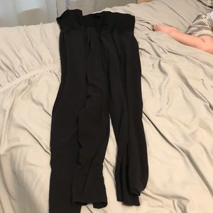 2 pairs of black maternity leggings